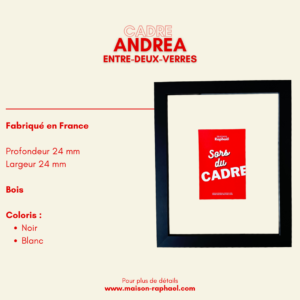 CADRE PHOTO BOID ANDREA ENTRE DEUX VERRES – NOIR