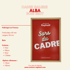 CADRE PHOTO BOIS ALBA GALERIE – BRUT